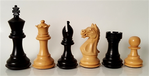 2 1/2 MoW Classics Ebonized Executive French Staunton Chess Pieces